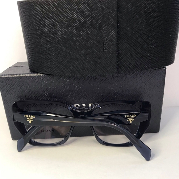 Authentic- New 💯 Original Prada 18WV Eyeglasses08Q1O1 -Blue optical  eyeglasses - Picture 9 of 12